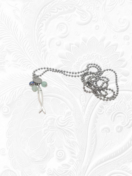 Collana Acciuga Acciaio Acquamarine Azzurrine
