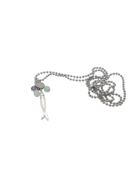 Collana Acciuga Acciaio Acquamarine Azzurrine