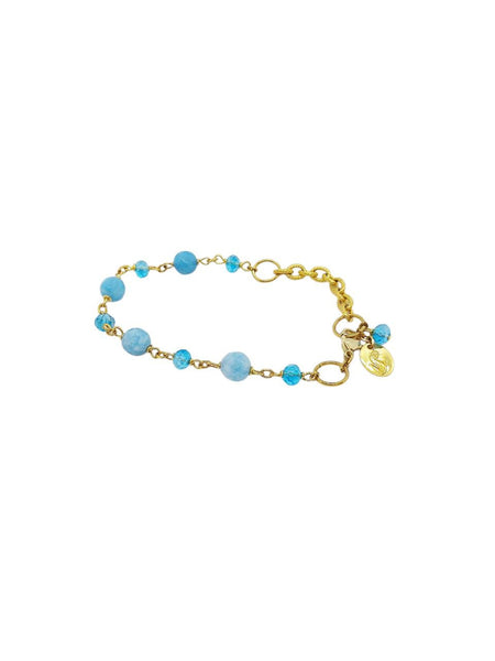 Bracciale Amazzoniti e Cristalli Turchesi