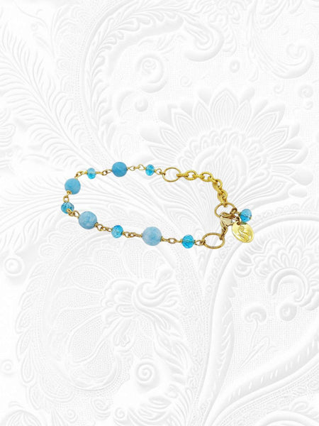 Bracciale Amazzoniti e Cristalli Turchesi