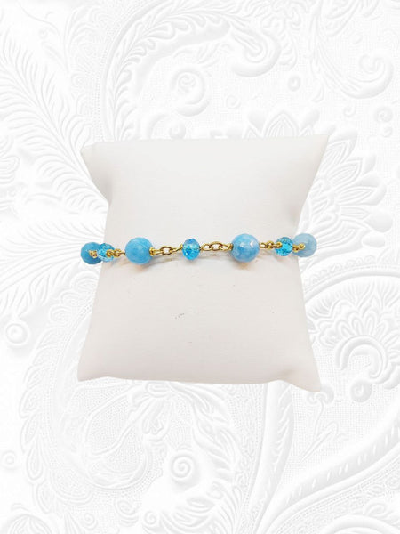 Bracciale Amazzoniti e Cristalli Turchesi