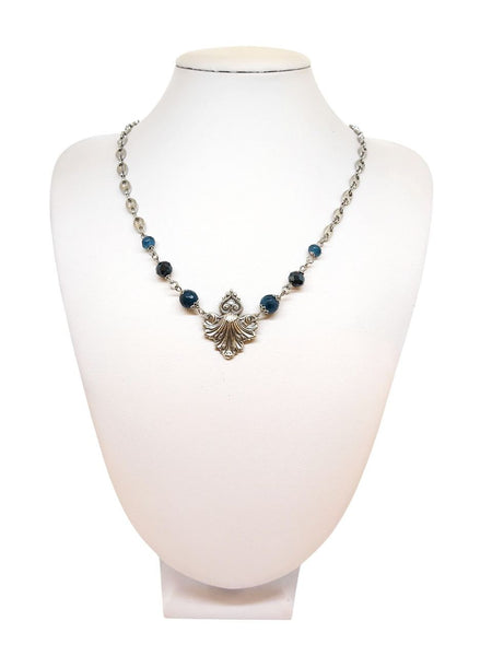 Collana Liberty Agate Blu Ottanio