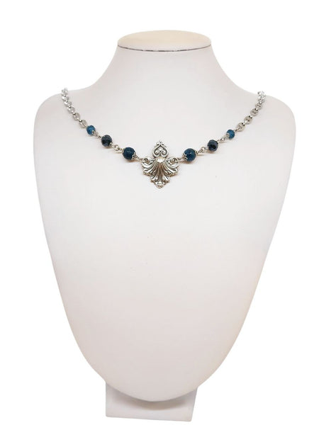 Collana Liberty Agate Blu Ottanio