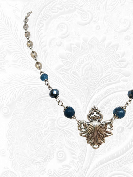 Collana Liberty Agate Blu Ottanio