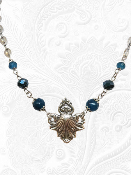 Collana Liberty Agate Blu Ottanio