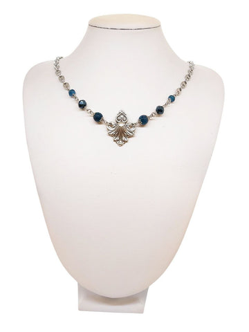 Collana Liberty Agate Blu Ottanio
