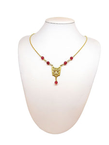 Collana Deco Agate Rubino
