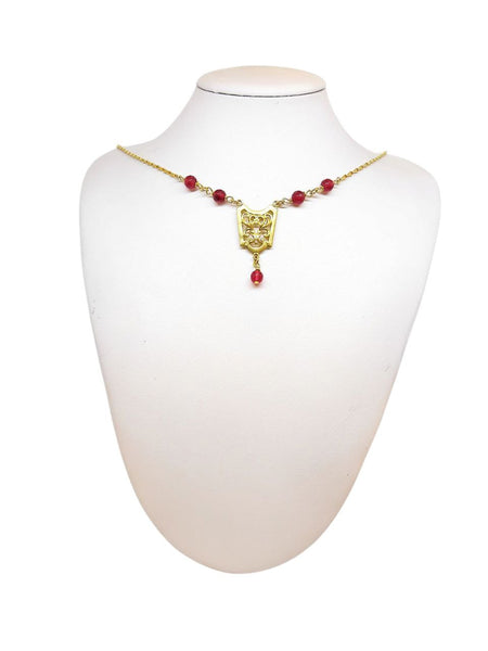 Collana Deco Agate Rubino