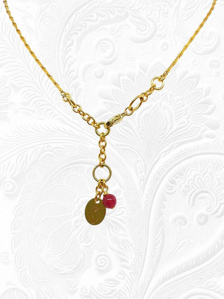 Collana Deco Agate Rubino