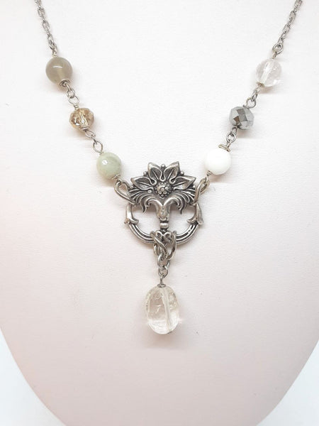 Collana Liberty Quarzi, Agate, Pietre di Luna e Cristalli