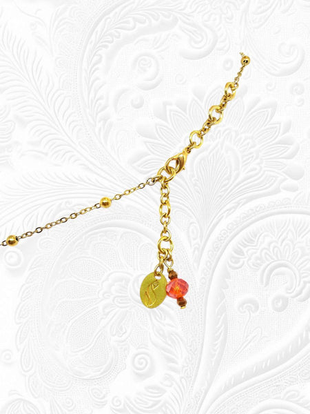Collana Liberty Agate Miste Red Ruby Arancio