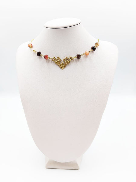 Collana Liberty Quarzi Rosa Misti