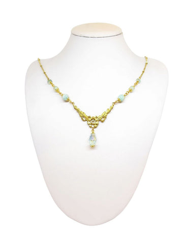 Collana Liberty Acquamarine, Amazzoniti e Cristalli Verdi/Azzurri