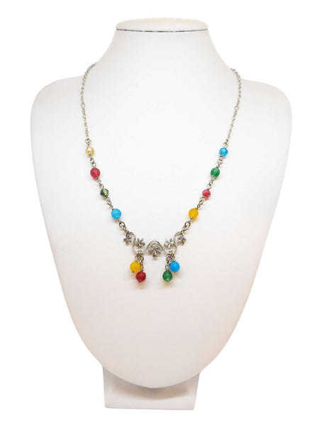 Collana Liberty Agate Colorate e Cristalli