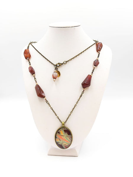 Medaglione Liberty Toni Marroni Misti