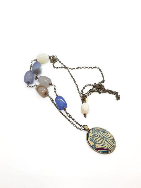 Medaglione Liberty Pervinca/Crema