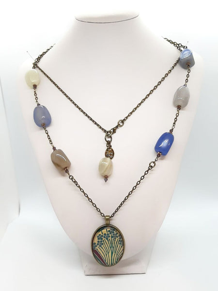 Medaglione Liberty Pervinca/Crema