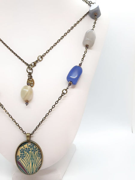 Medaglione Liberty Pervinca/Crema