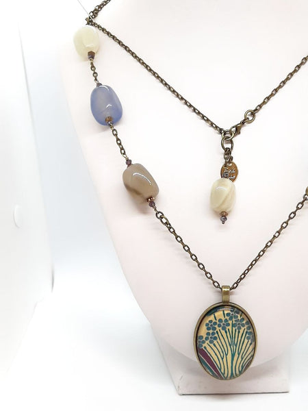 Medaglione Liberty Pervinca/Crema