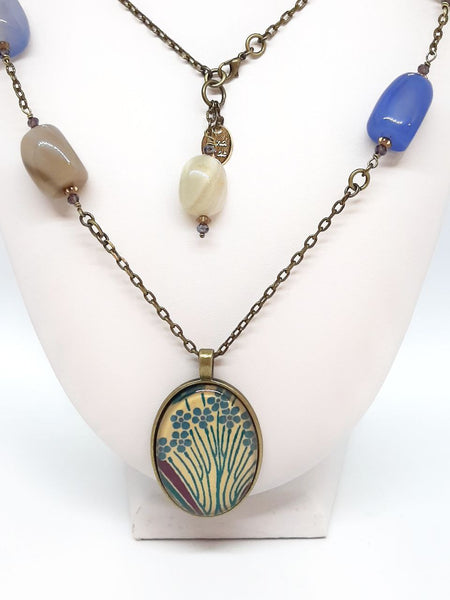 Medaglione Liberty Pervinca/Crema