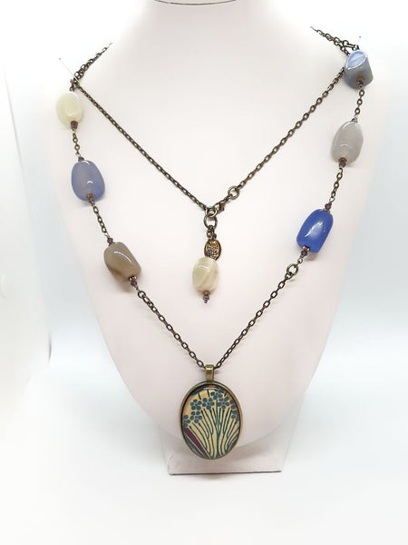 Medaglione Liberty Pervinca/Crema